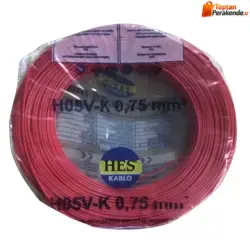 Hes Nyaf Kablo 0,75 mm² Kırmızı ( H05v-K )